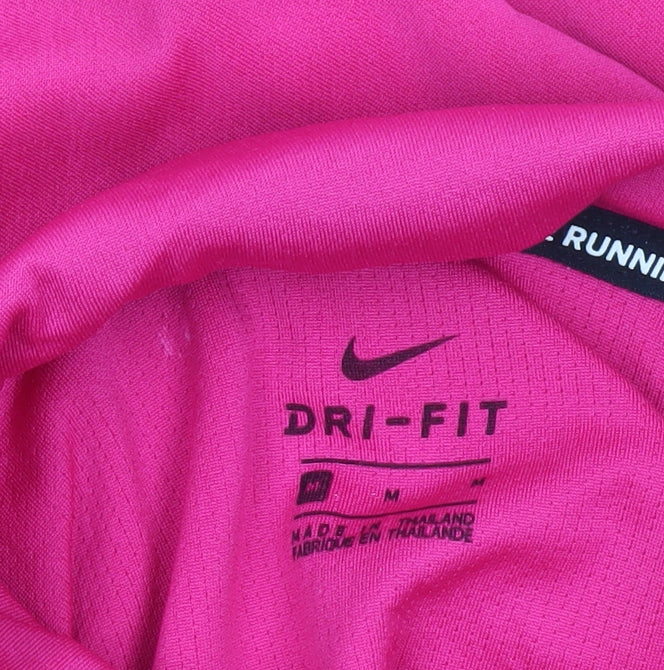 Nike Women’s Pink Dri-FIT 1/4 Zip Running Top Size M