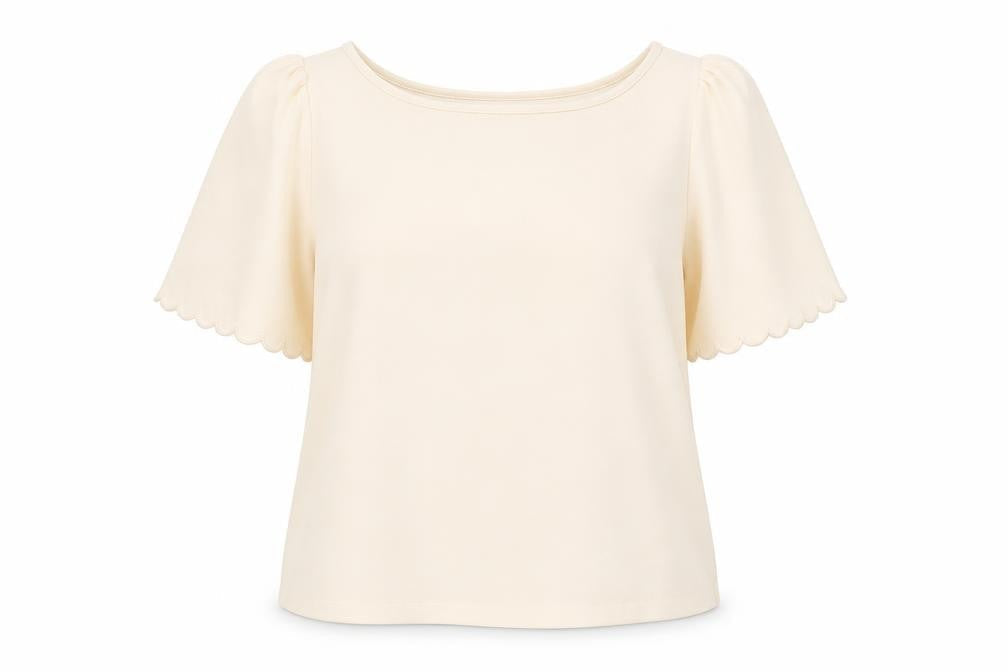 Womens UK Size 10 River Island Beige Basic Blouse
