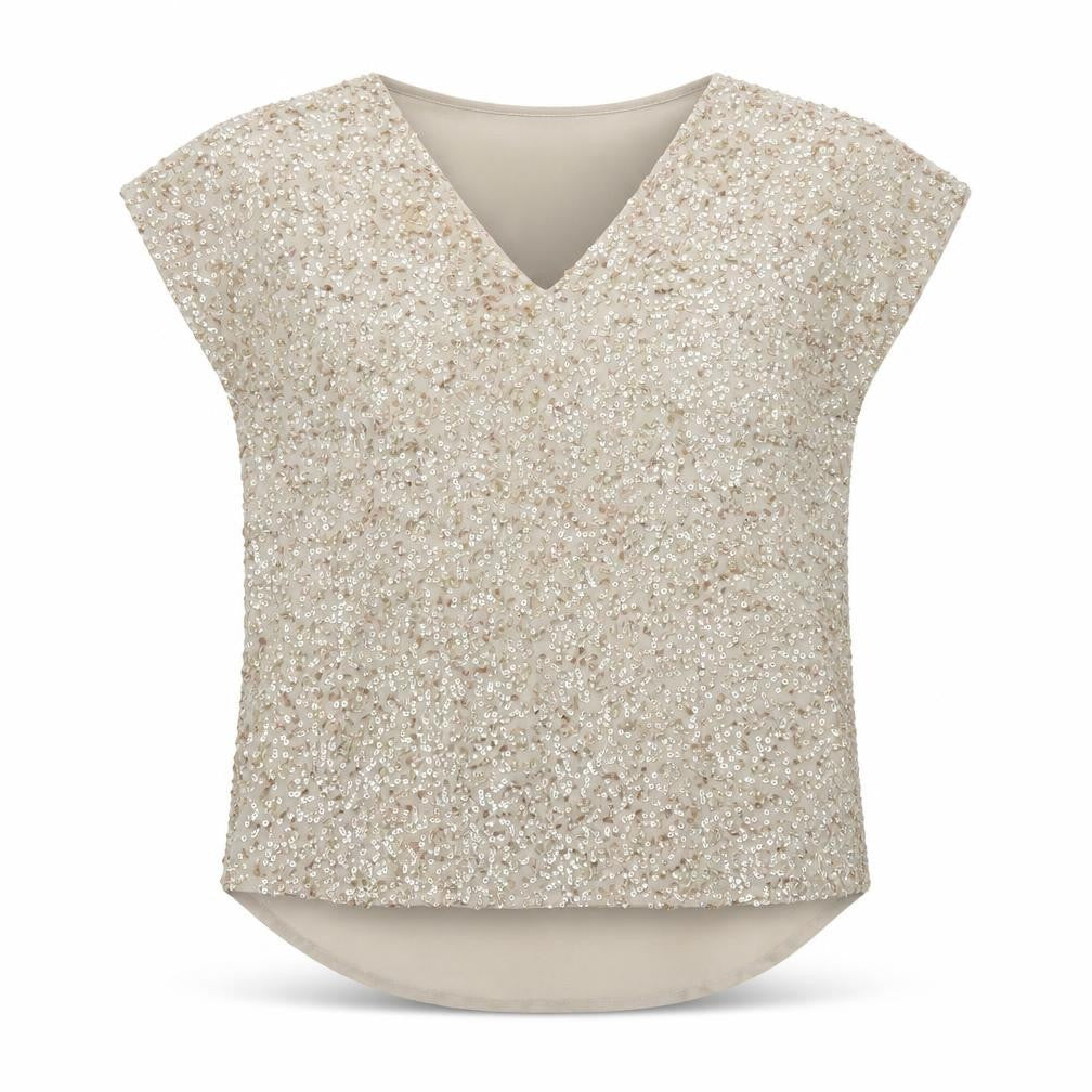 Womens UK Size 8 River Island Beige Tunic Blouse