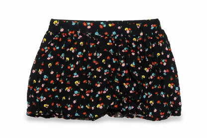 Dunnes Women’s Black Floral Bubble Hem Short Skirt Size L