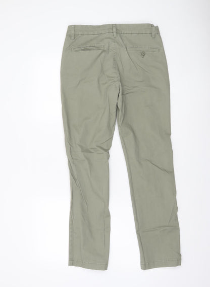 Dunnes Stores Men's Green Chino Trousers 30W 30L Cotton Casual