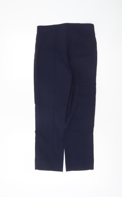 Womens UK Size 8 Dunnes Slim Fit Cropped Blue Trousers
