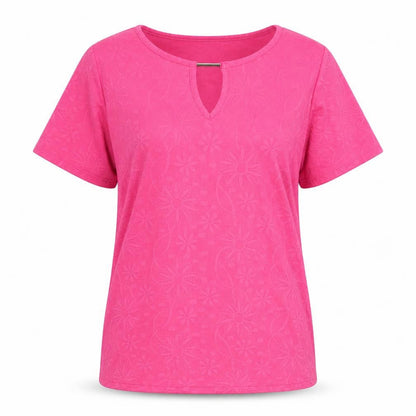 Womens UK Size 10 Paco Boutique Pink Basic T-Shirt