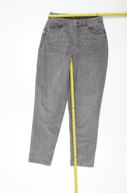Womens UK Size 8 Primark Regular Fit Straight Grey Jeans