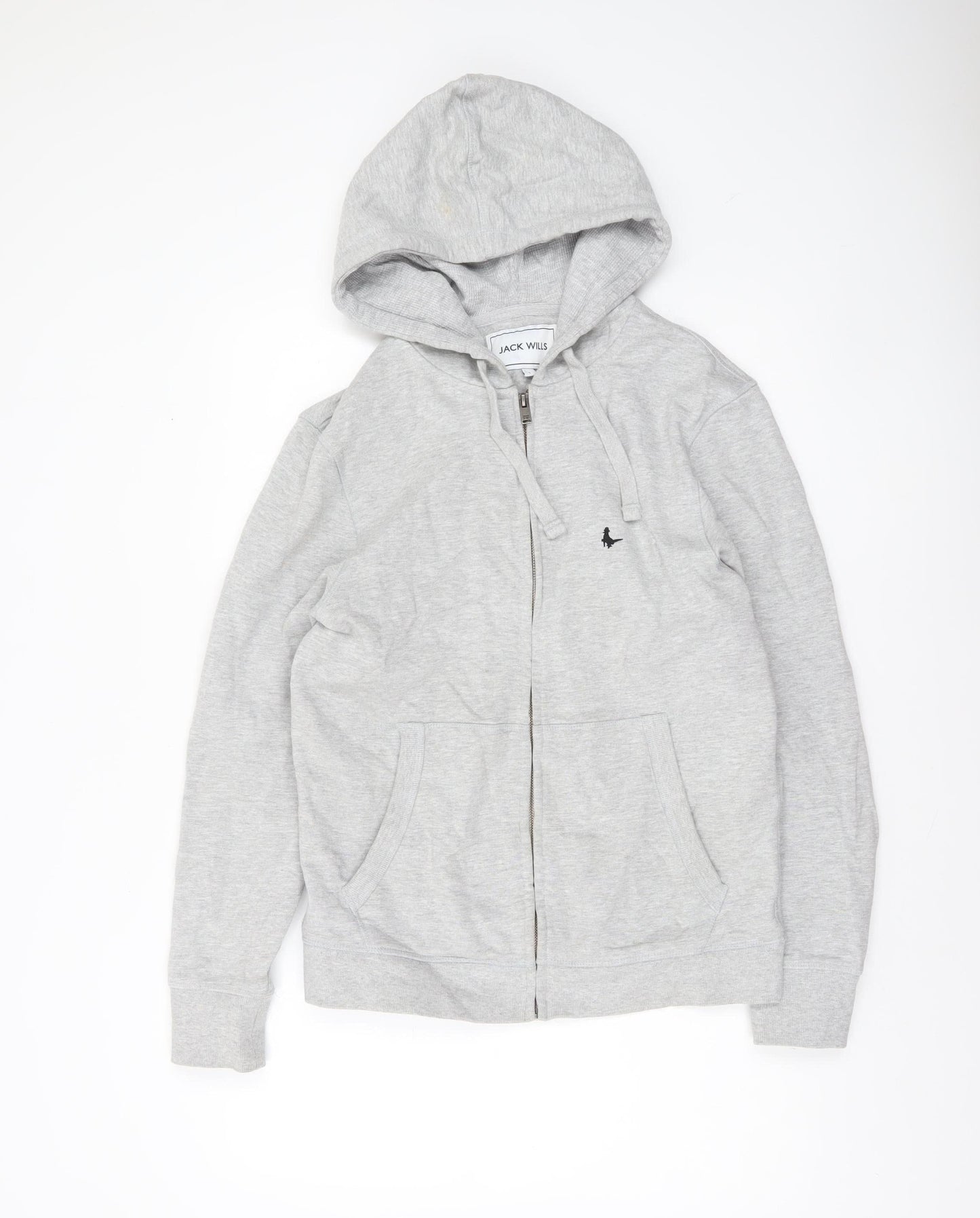 Mens UK Size S Jack Wills Grey Full Zip Hoodie