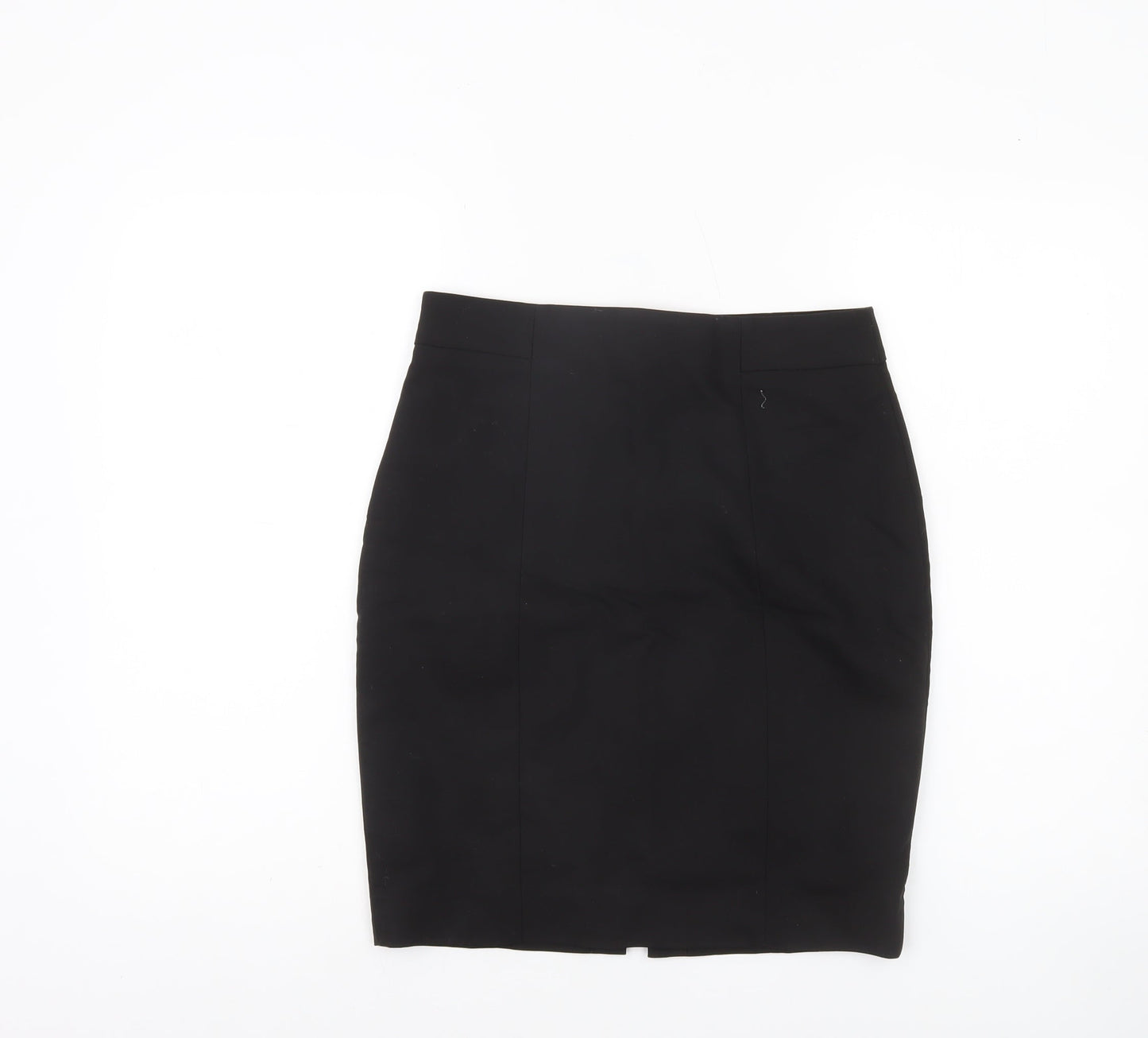 H&M Women’s Black Cotton Blend Pencil Skirt Size 10
