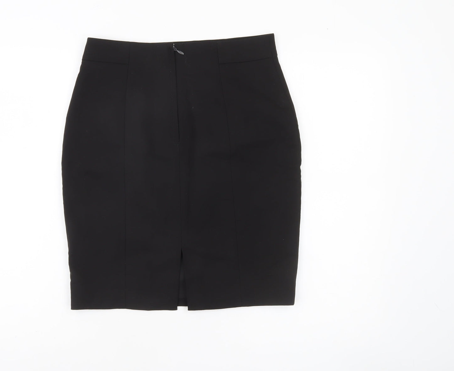 H&M Women’s Black Cotton Blend Pencil Skirt Size 10