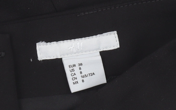 H&M Women’s Black Cotton Blend Pencil Skirt Size 10