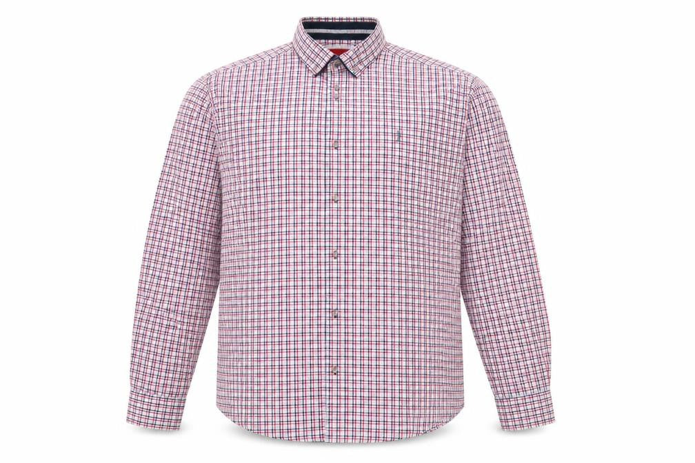 6th Sense Men’s Multicoloured Check Cotton Long Sleeve Button-Up Shirt L