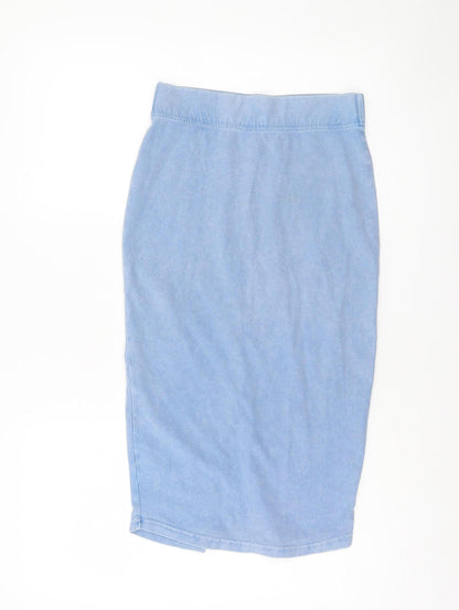 Womens UK Size 8 River Island Straight & Pencil Denim Skirt