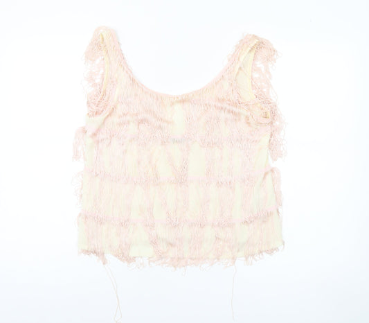 Womens UK Size 12 River Island Beige Camisole Tank