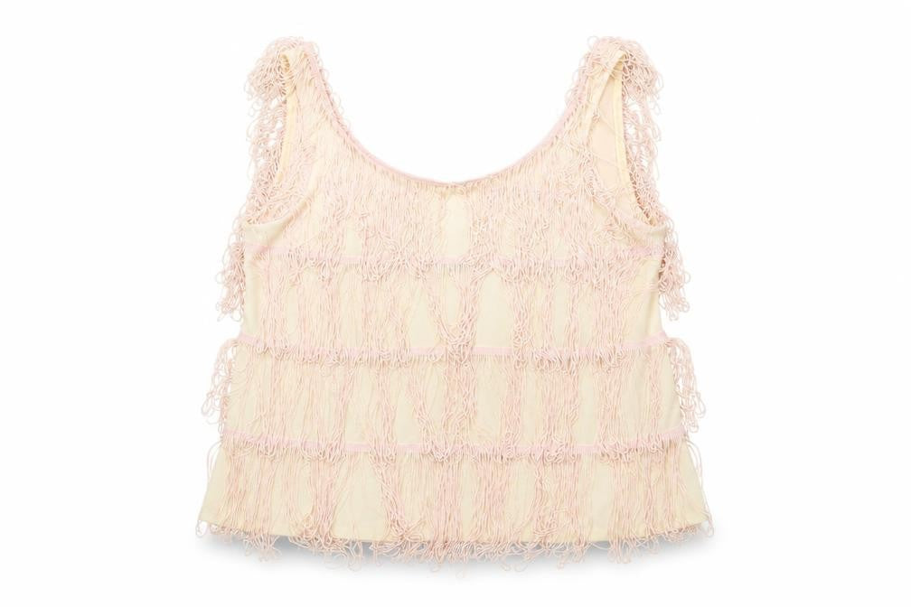 Womens UK Size 12 River Island Beige Camisole Tank