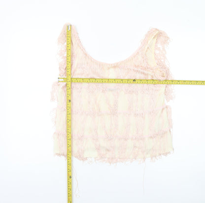 Womens UK Size 12 River Island Beige Camisole Tank