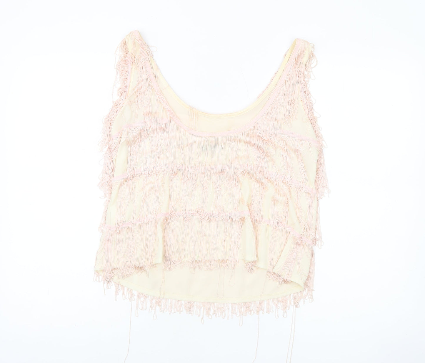 Womens UK Size 12 River Island Beige Camisole Tank