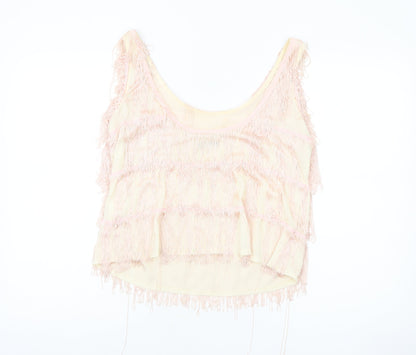 Womens UK Size 12 River Island Beige Camisole Tank