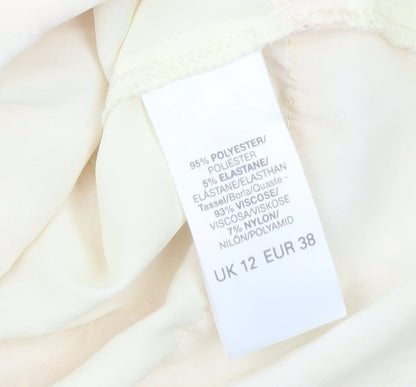 Womens UK Size 12 River Island Beige Camisole Tank