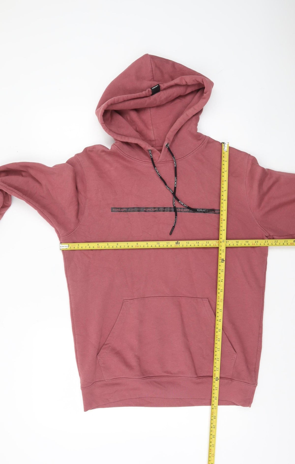 Mens UK Size M Koncept Pink Pullover Hoodie