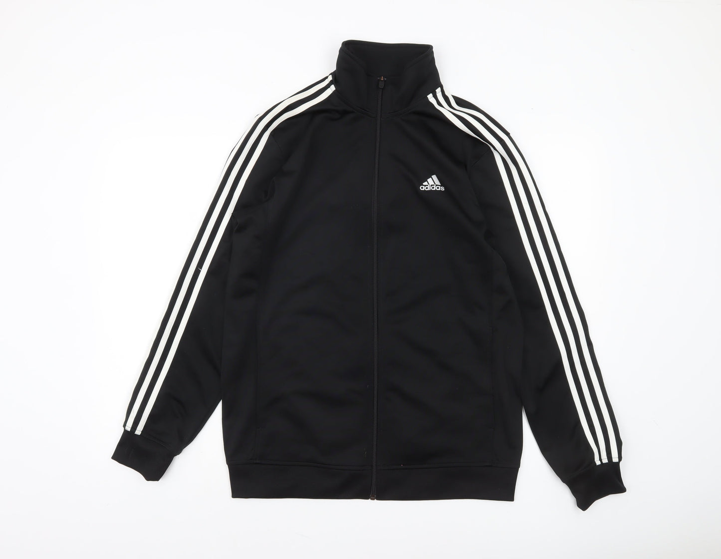 Adidas Men's Black Full Zip Sports Jacket Size M Regular Fit