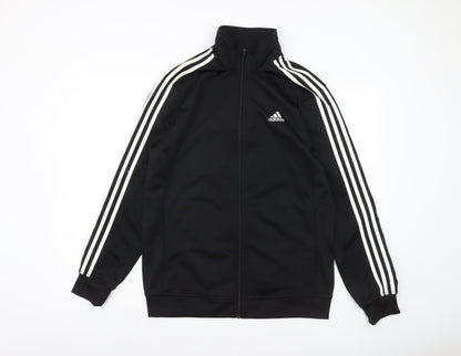 Adidas Men's Black Full Zip Sports Jacket Size M Regular Fit
