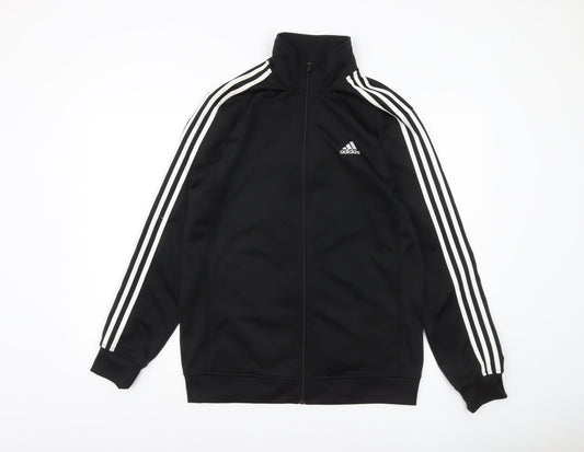 Adidas Men's Black Full Zip Sports Jacket Size M Regular Fit