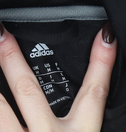 Adidas Men's Black Full Zip Sports Jacket Size M Regular Fit