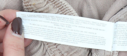 Primark Beige Lyocell Blend Women's Jogger Trousers M Relaxed Fit