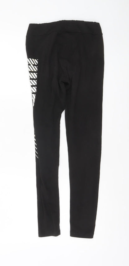 Puma Women's Black Ankle Leggings Size S Cotton Stretch Activewear