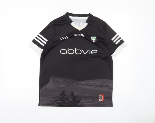 O’Neills Boys Black Football Jersey T-Shirt Age 13 Lightweight Sports Top