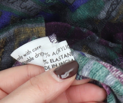 Womens UK Size L Madge Designs Multicoloured Tunic Button-Up