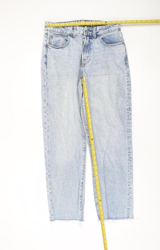 Primark Women Blue Mom Jeans Size 12 High Rise Denim