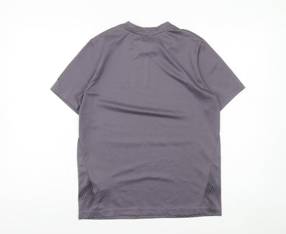 Adidas Boys Grey Camouflage Short Sleeve Training T-Shirt 13-14 Years