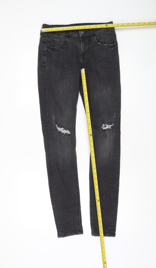 Mens UK Size 28 Denim Co. Slim Fit Skinny Black Jeans
