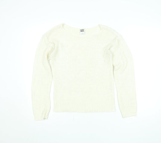 Womens UK Size S VERO MODA Ivory Pullover Jumper