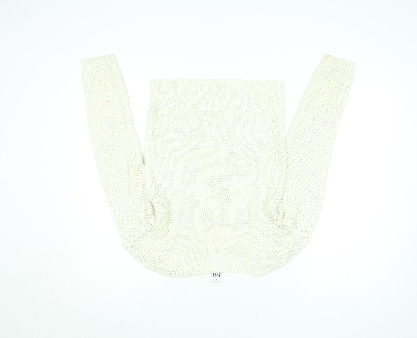Womens UK Size S VERO MODA Ivory Pullover Jumper