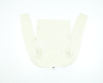Womens UK Size S VERO MODA Ivory Pullover Jumper