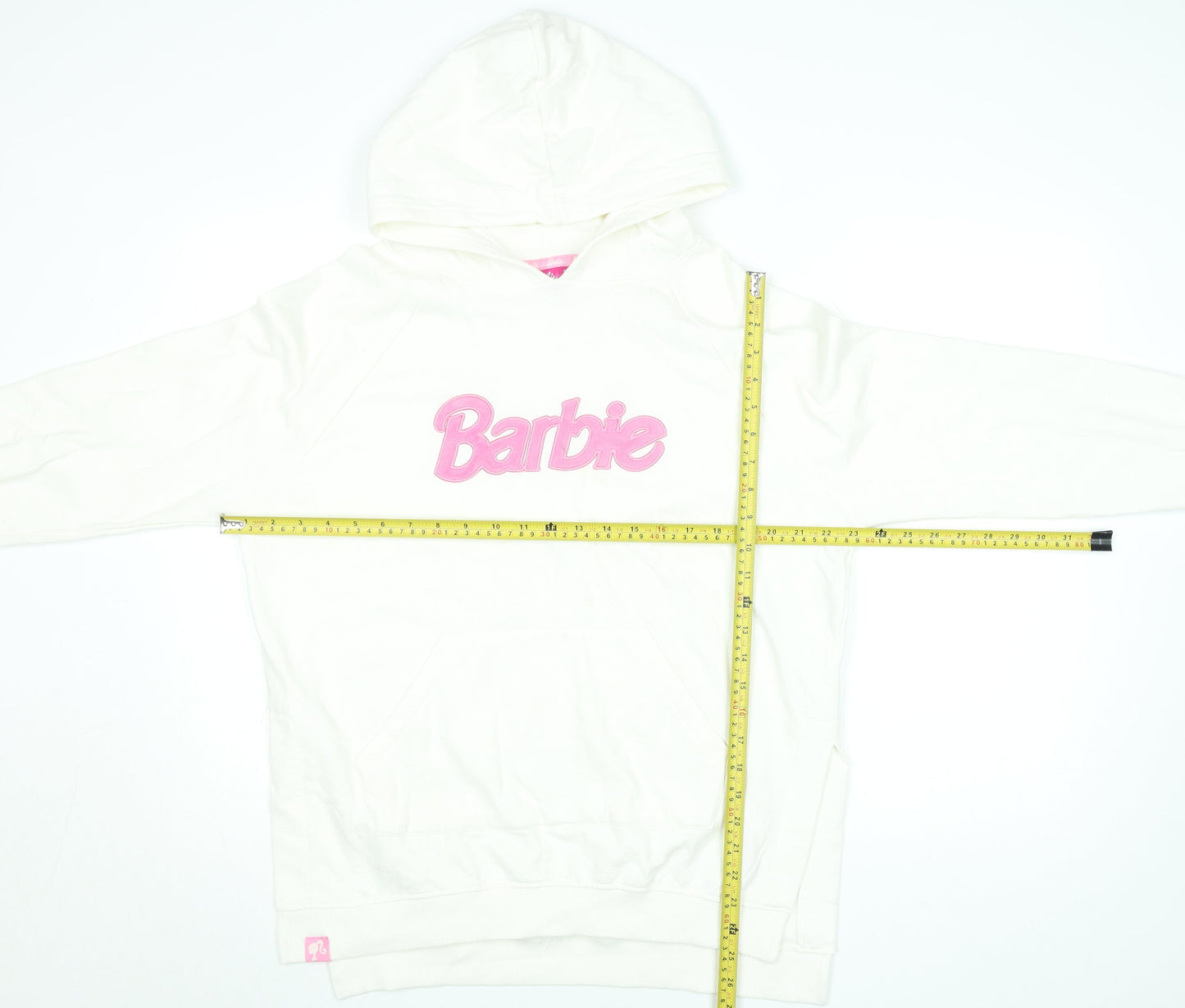 Womens UK Size S Barbie Ivory Pullover Hoodie