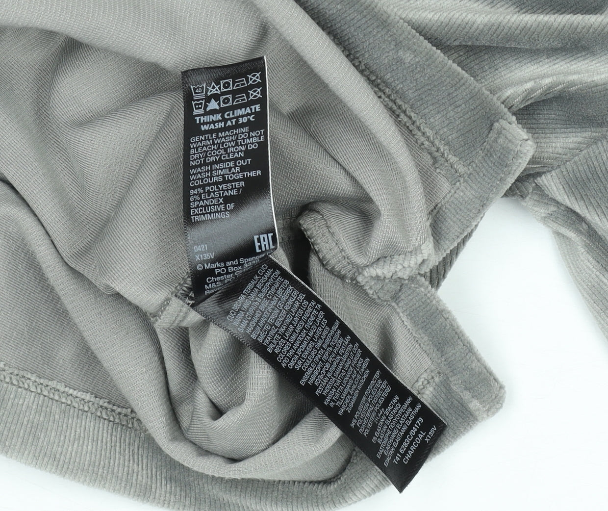 Womens UK Size 10 Marks and Spencer Grey Pullover Hoodie