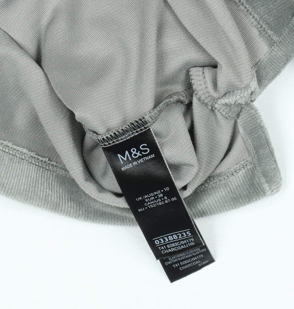 Womens UK Size 10 Marks and Spencer Grey Pullover Hoodie
