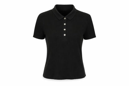 Womens UK Size S Zara Black Basic Polo