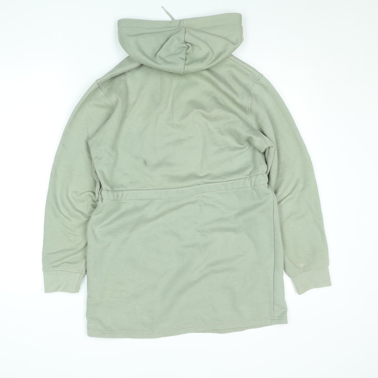 Womens UK Size 6 PRETTYLITTLETHING Green Tunic Hoodie