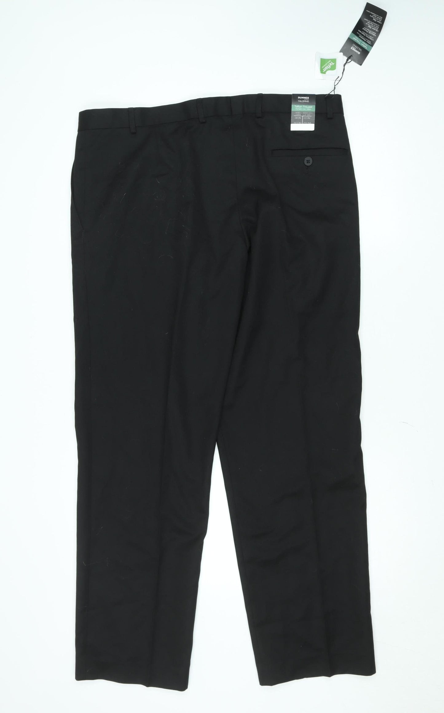 Marks and Spencer Men's Black Regular Fit Dress Trousers 34W 30L
