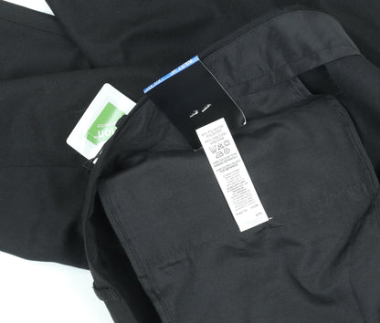 Marks and Spencer Men's Black Regular Fit Dress Trousers 34W 30L