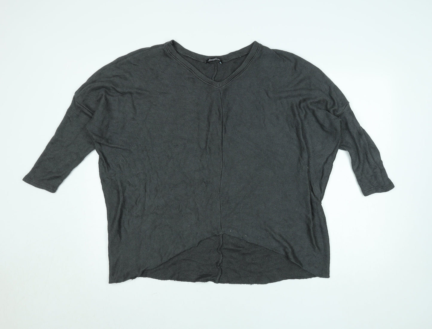 Womens UK Size L Obsession Grey Tunic Blouse