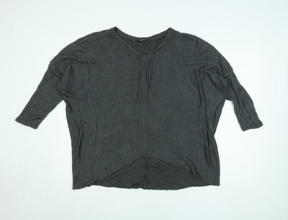Womens UK Size L Obsession Grey Tunic Blouse