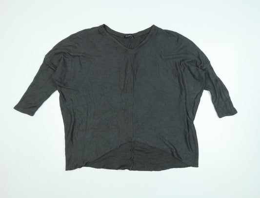 Womens UK Size L Obsession Grey Tunic Blouse