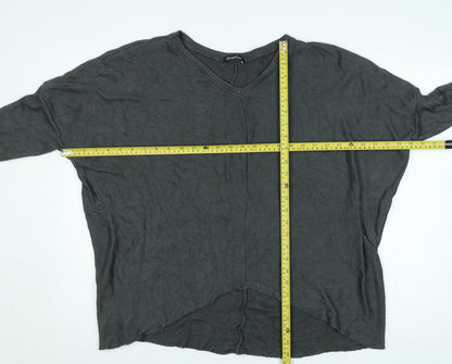 Womens UK Size L Obsession Grey Tunic Blouse