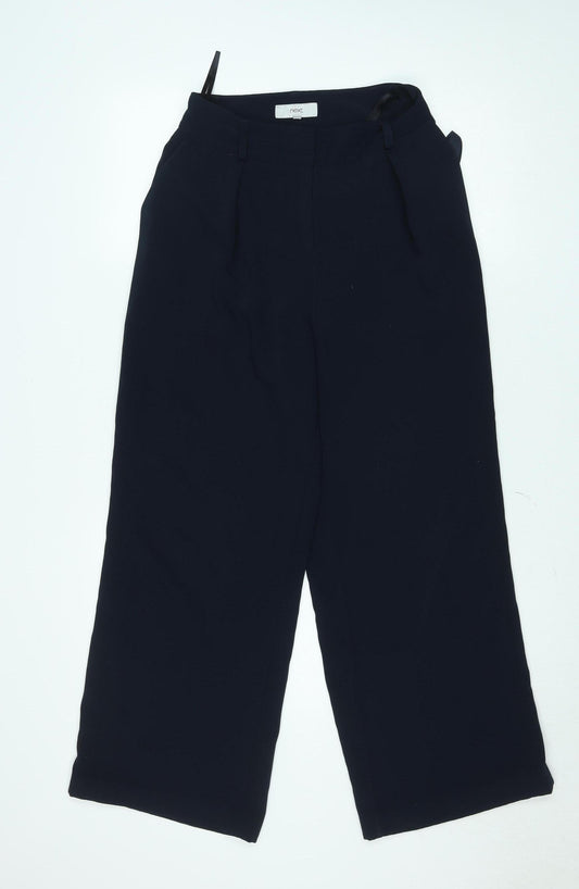 Next Womens Black Size 8 Slim Fit Stretch Dress Pants
