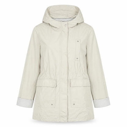 Womens UK Size 10 New Look Beige Parka Coat