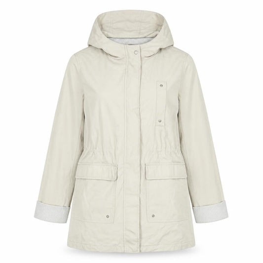 Womens UK Size 10 New Look Beige Parka Coat