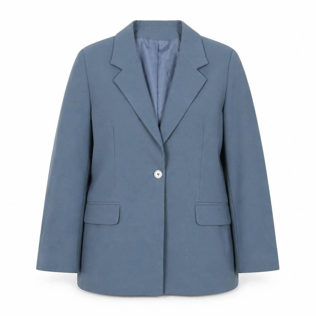 Womens UK Size M Essentials Regular Blue Suit Jacket